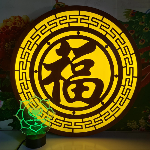  Đèn tranh chữ Phúc DT03 