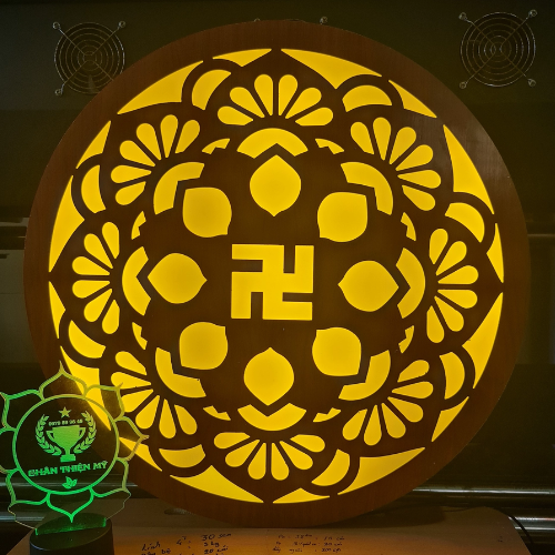  Đèn tranh chữ Vạn DT02 