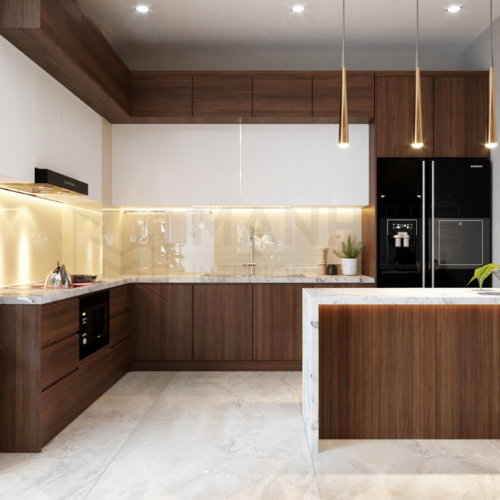  Tủ bếp gỗ công nghiệp TpHCM TB04 