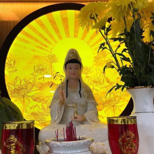  Đèn hào quang trúc chỉ Phật DT04 