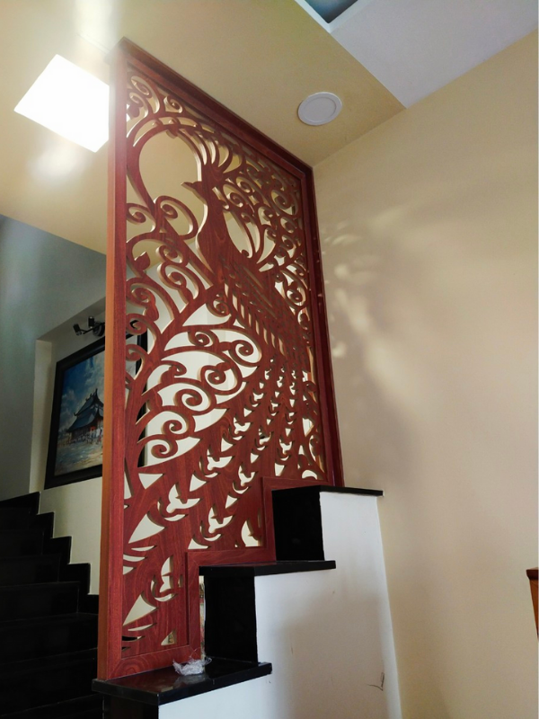 Vách ngăn phòng bếp gỗ công nghiệp PB03