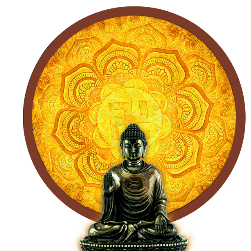  Đèn  tranh in chữ Vạn đẹp DT09 