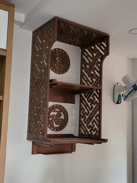  Bàn thờ treo tường kèm vách BT12 