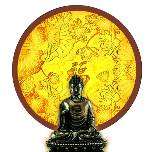  Đèn tranh hoa văn chữ Phúc - hoa sen DT13 