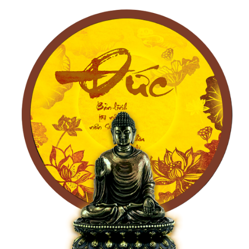  Tranh in hào quang trúc chỉ chữ Đức DT14 