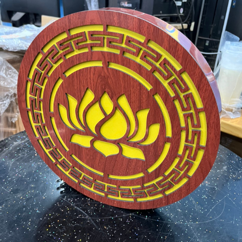  Đèn tranh hoa sen DT01 