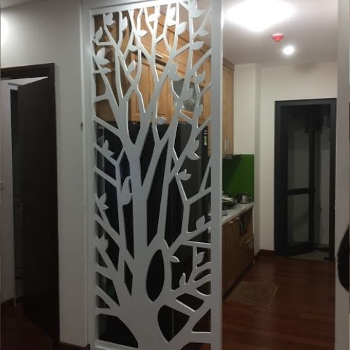 Vách ngăn phòng bếp gỗ đẹp TpHCM PB06