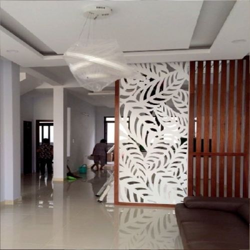 Vách ngăn phòng bếp kết hợp lam gỗ PB07