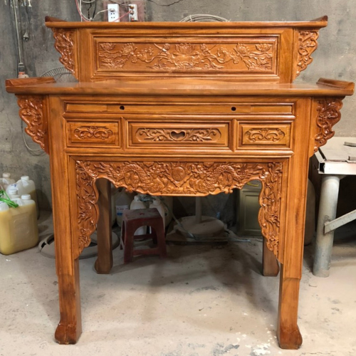  Bàn thờ gia tiên gỗ căm xe 2 tầng CX02 