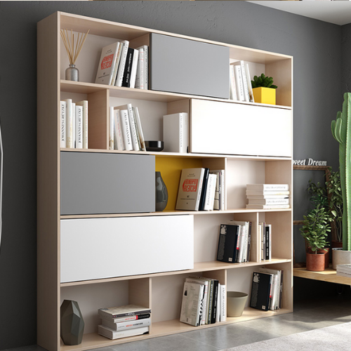  Kệ sách dựa tường có hậu KS08 