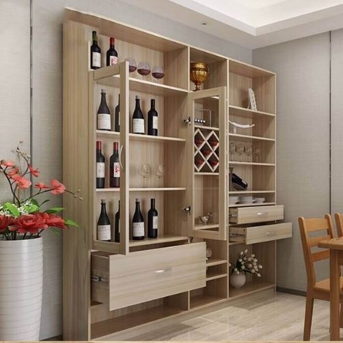  Tủ rượu màu gỗ óc chó TR21 