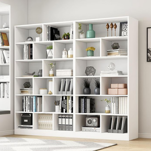  Kệ sách trang trí bằng gỗ KS19 