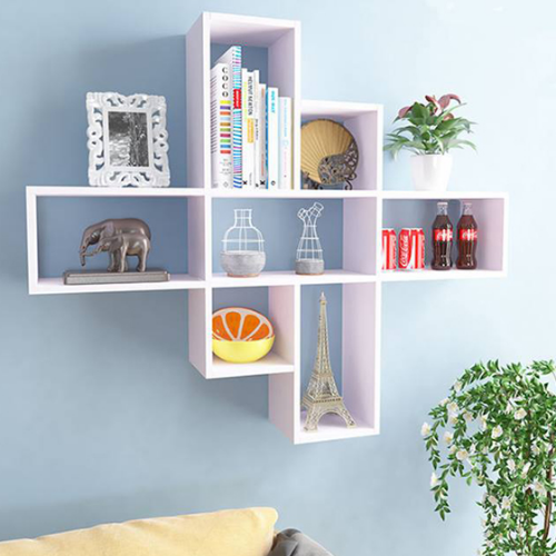 Kệ treo tường bằng gỗ TT14