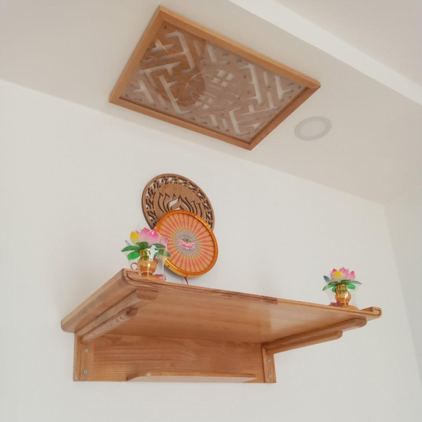  Bàn thờ treo tường gỗ sồi giá tốt MS21 