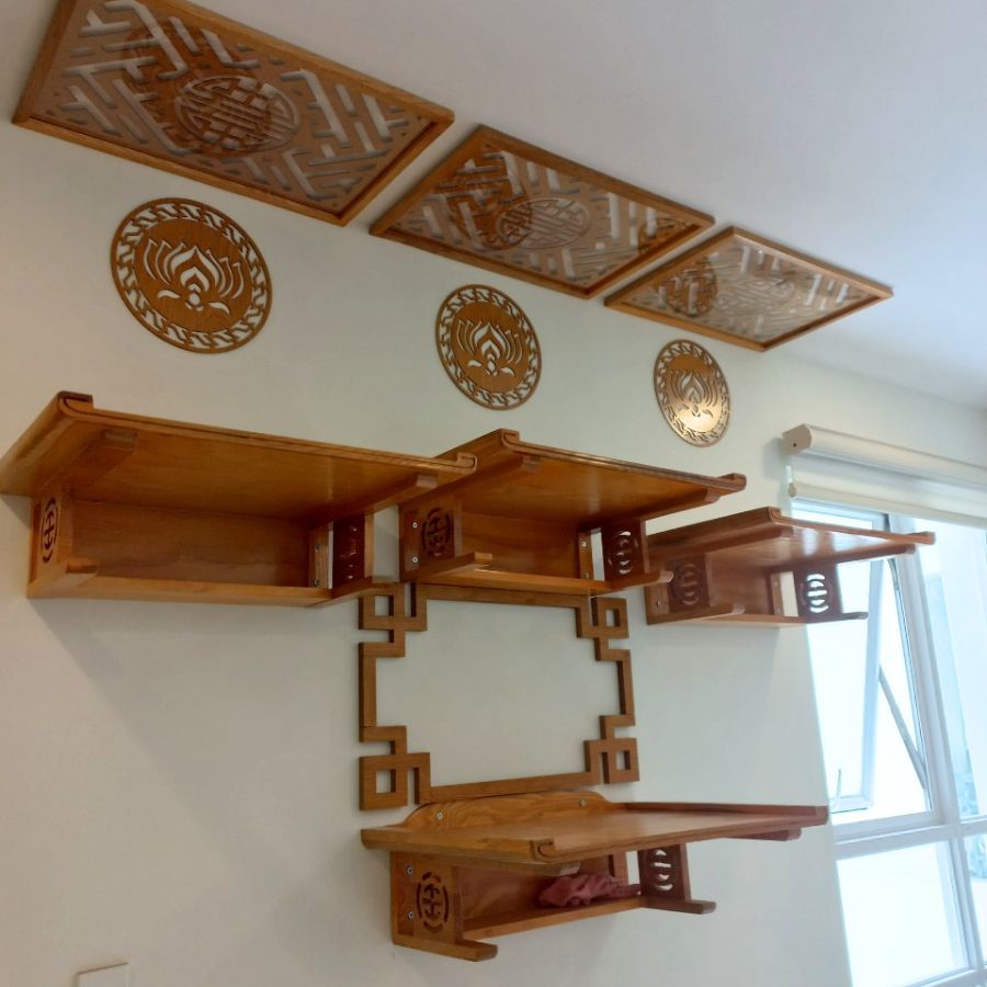 Bộ 4 bàn thờ treo BT04