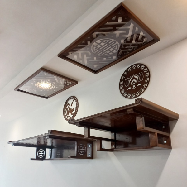  Bàn thờ treo Phật và gia tiên BT02 
