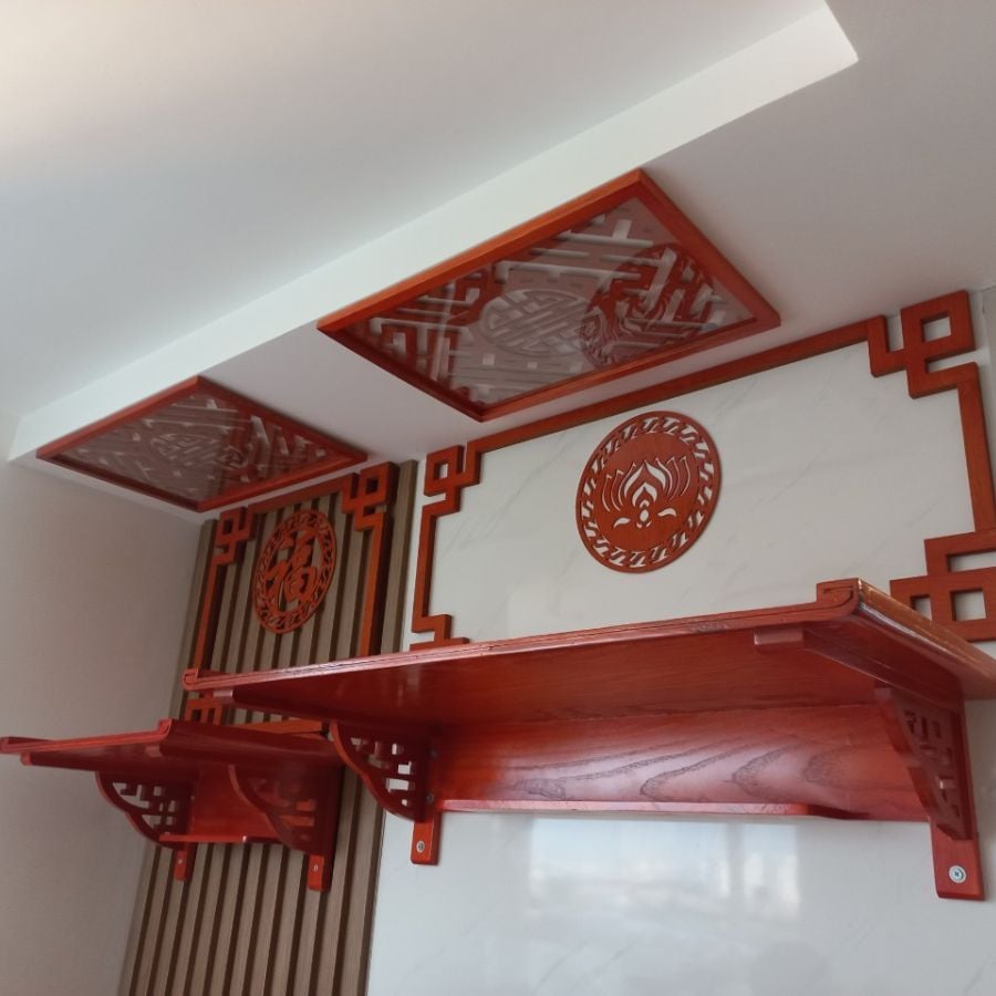 Bàn thờ Phật và gia tiên đẹp BT05