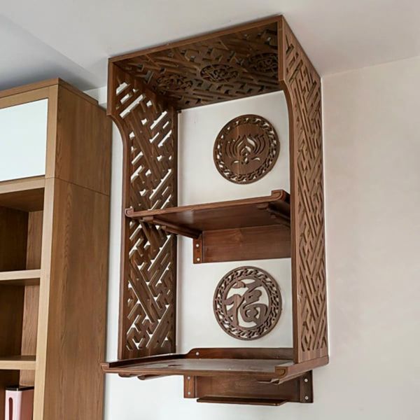  Bàn thờ treo tường kèm vách BT12 