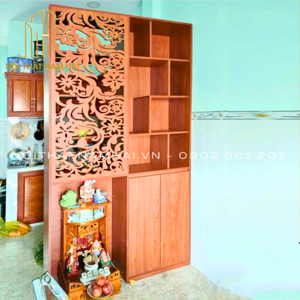 Kệ tủ trang trí ngăn phòng TK46
