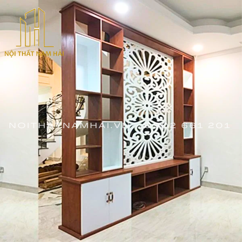 Kệ tủ trang trí ngăn phòng TK45