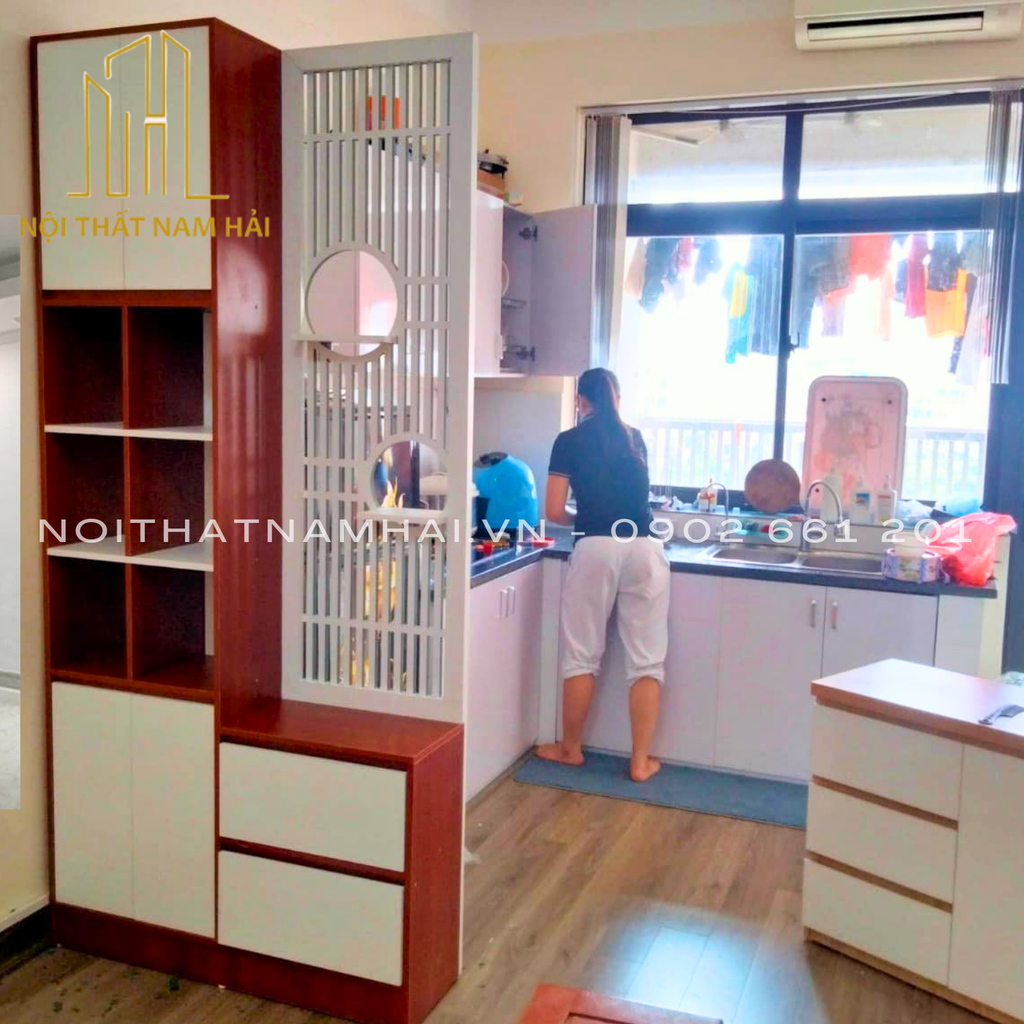 Vách ngăn phòng khách TK55