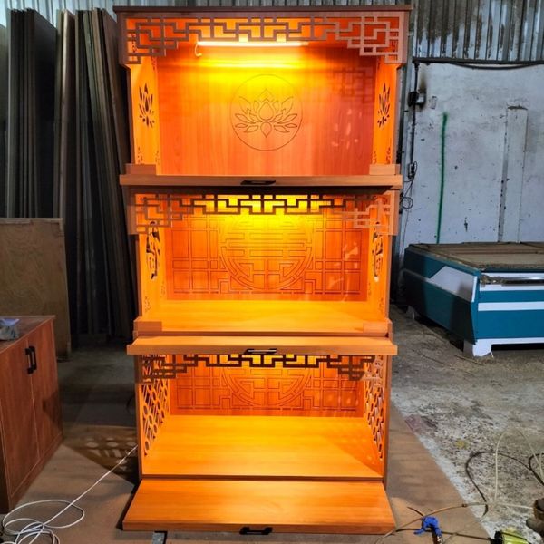  Tủ thờ 3 tầng gỗ MDF TTC19 