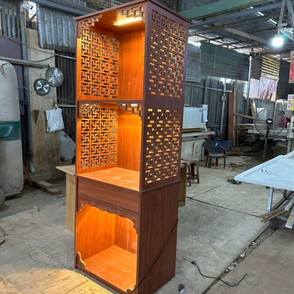  Tủ thờ Phật cắt CNC TTC03 