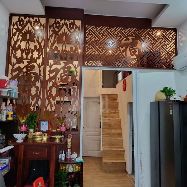 Vách cnc phòng thờ