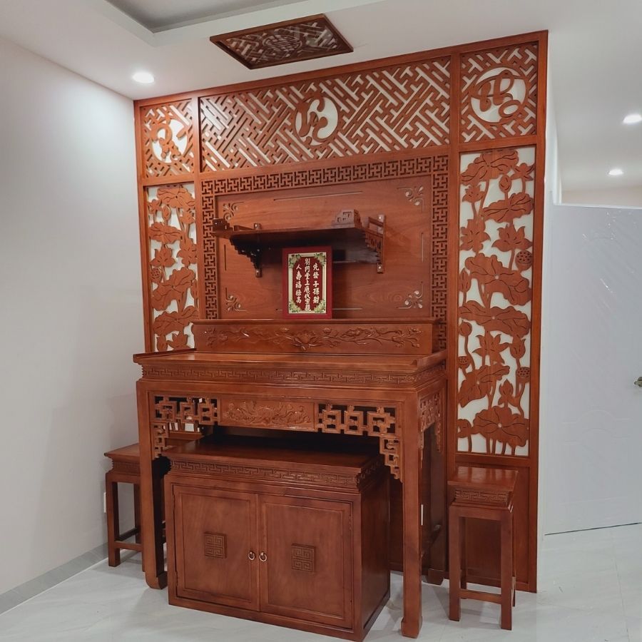 Vách phòng thờ Nam Hải PT12