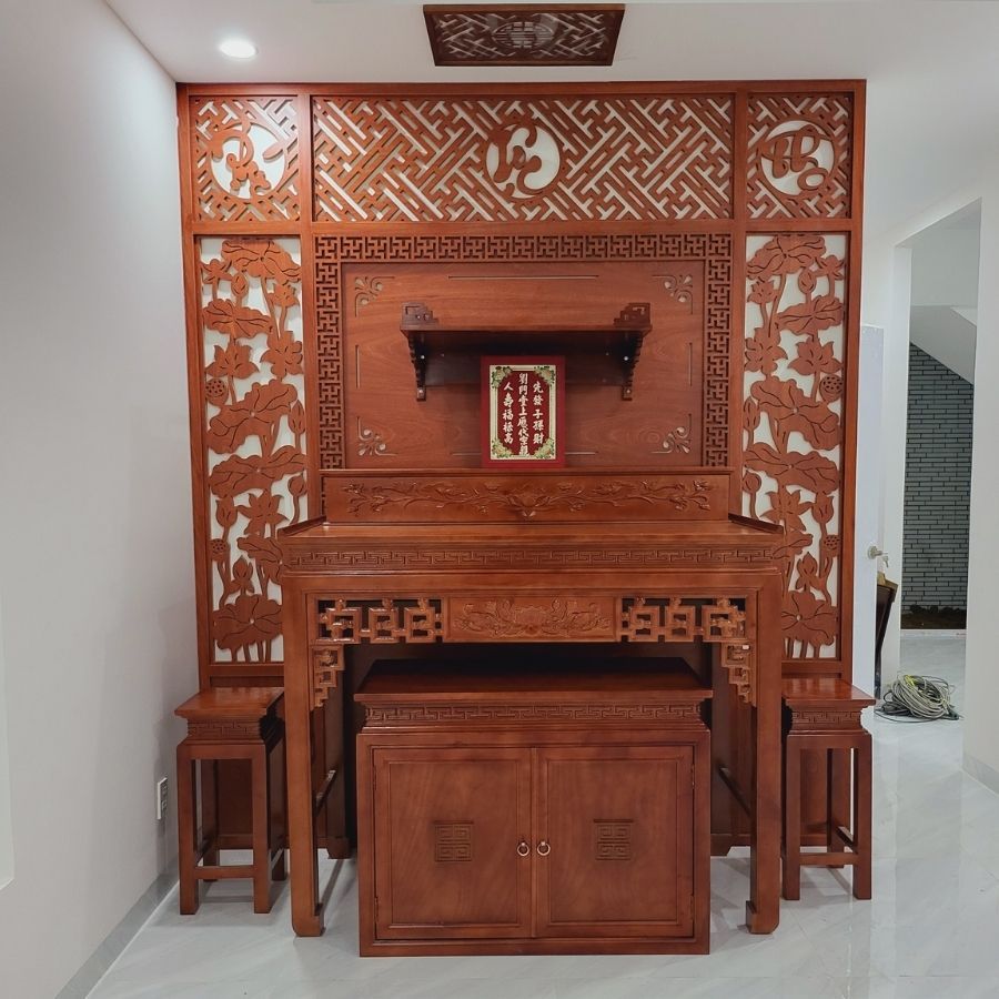 Vách phòng thờ Nam Hải PT12