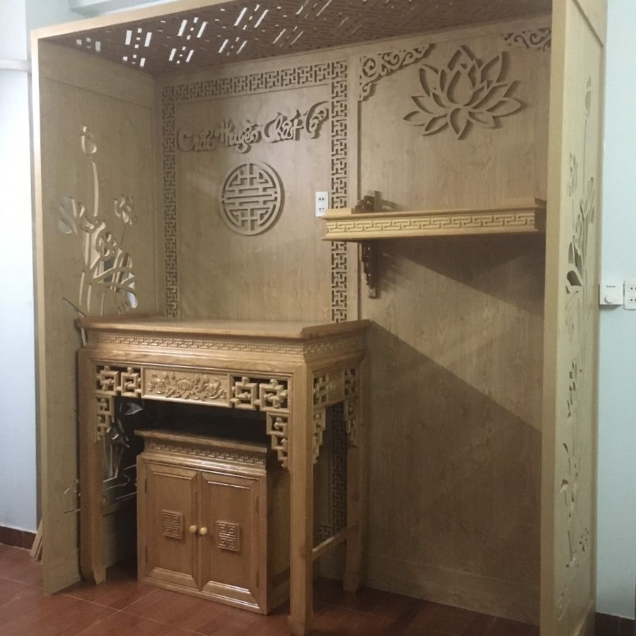 Vách phòng thờ nhỏ gọn PT47