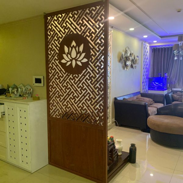  Vách ngăn cnc phòng khách và bếp PK93 