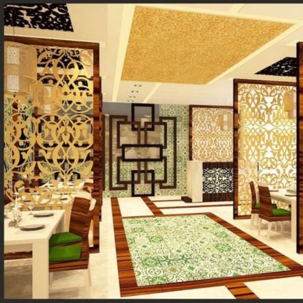  Vách ngăn trong nhà hàng VNH16 