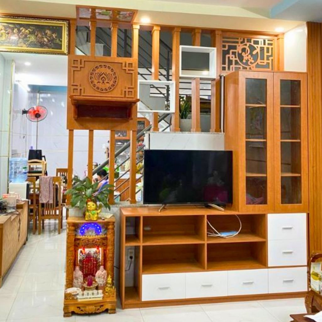 Vách ngăn phòng khách và bếp PK143