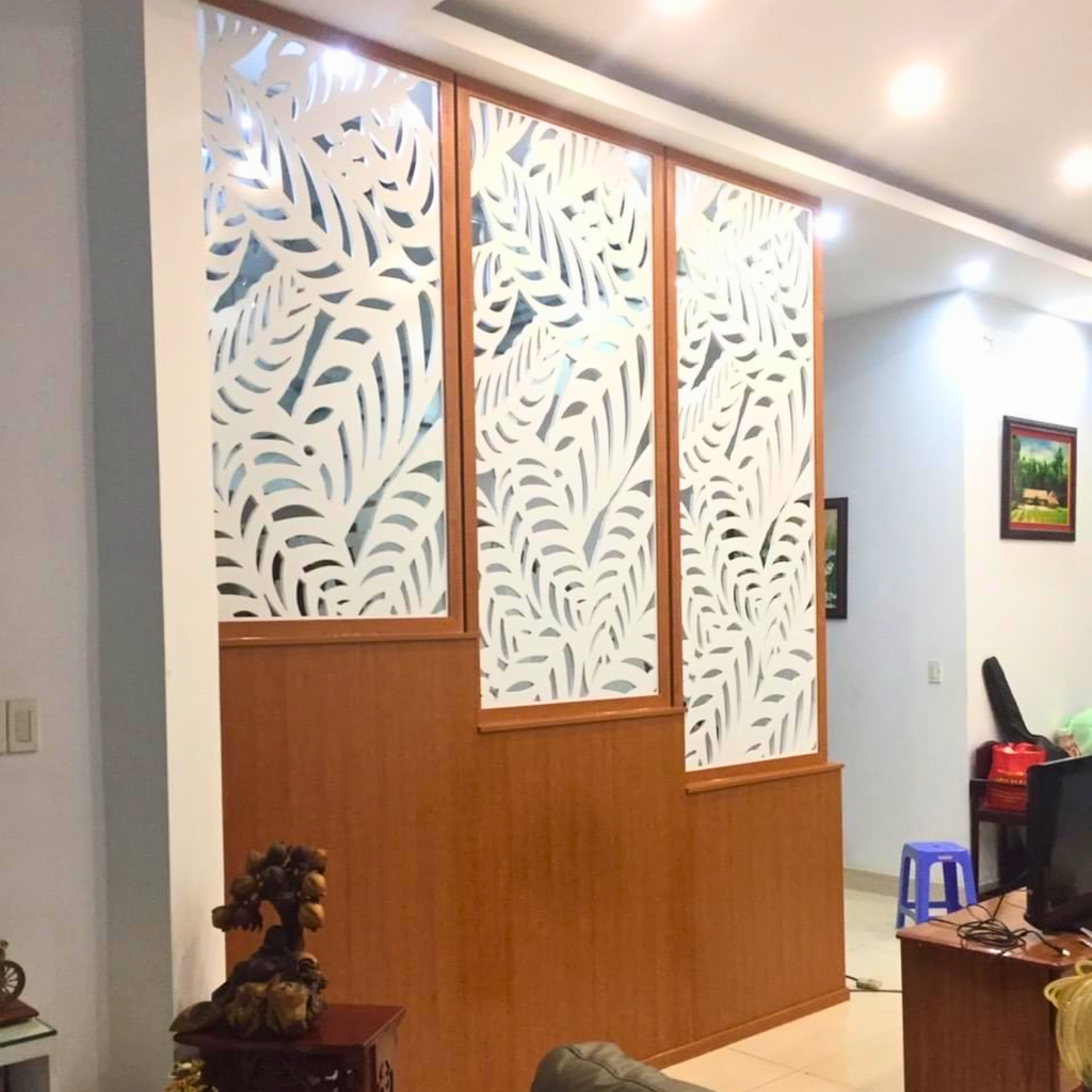 Vách ngăn phòng khách và bếp hiện đại PK120