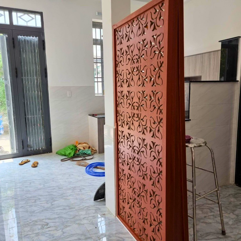 Vách ngăn phòng khách và bếp hiện đại PK122