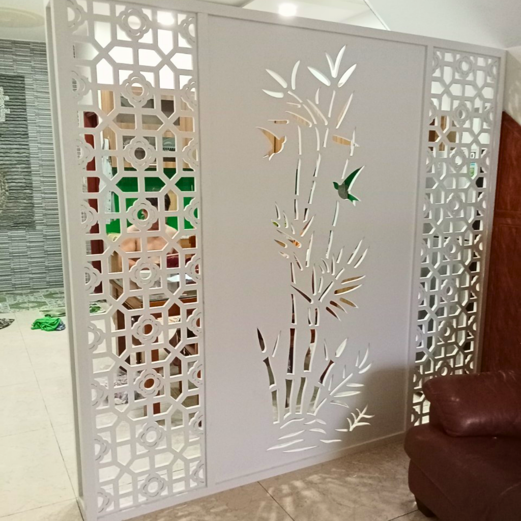Vách ngăn phòng khách với bếp PK127