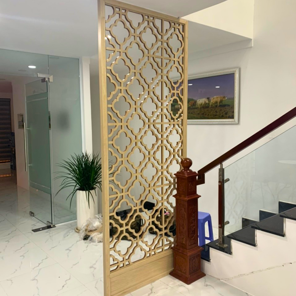 Vách ngăn phòng khách với bếp PK128