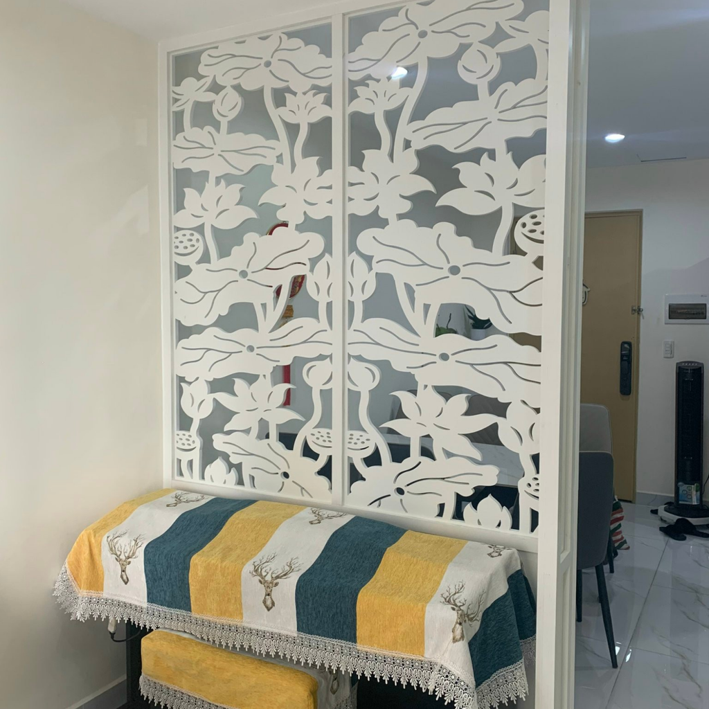 Vách ngăn phòng khách và bếp PK79