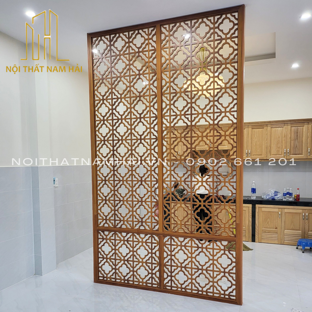 Thi công vách ngăn phòng khách và bếp tại Dĩ An, Bình Dương - NH1100