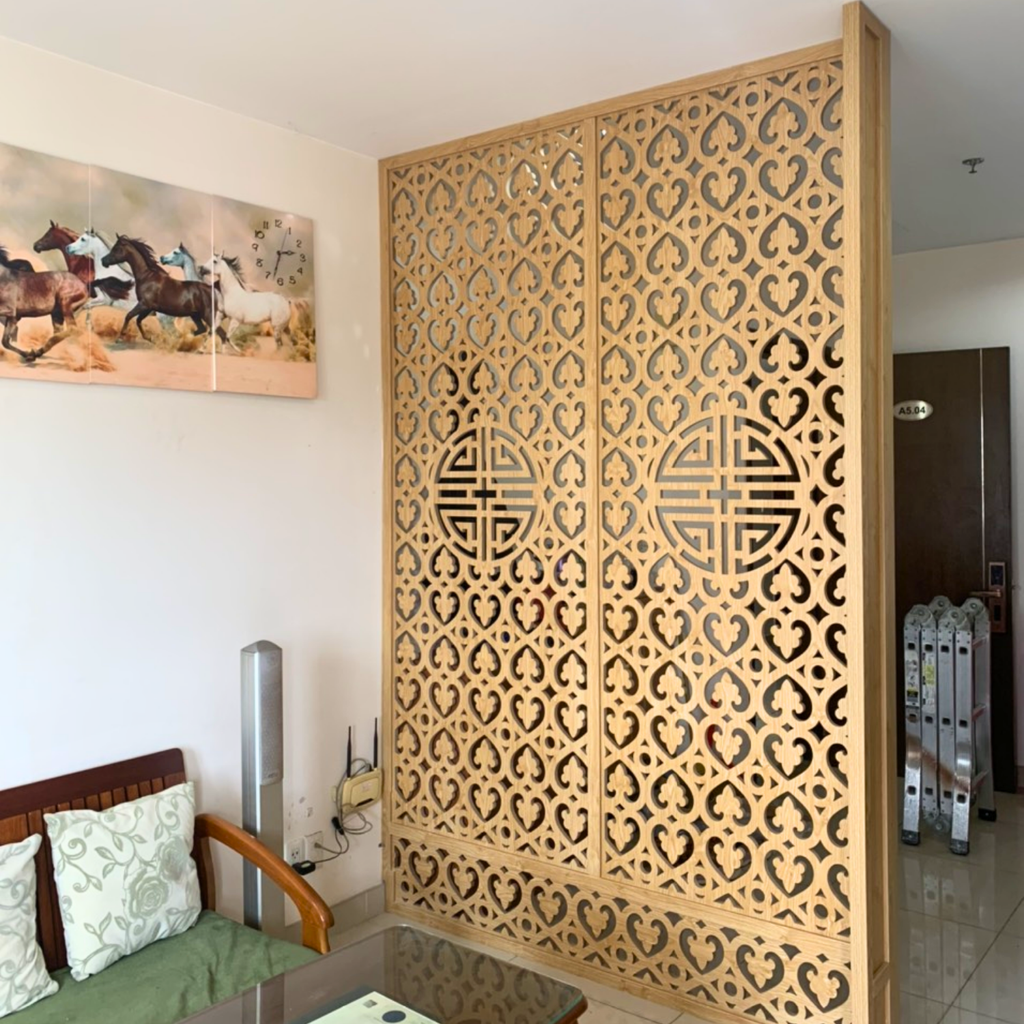 Vách ngăn phòng khách và bếp PK68