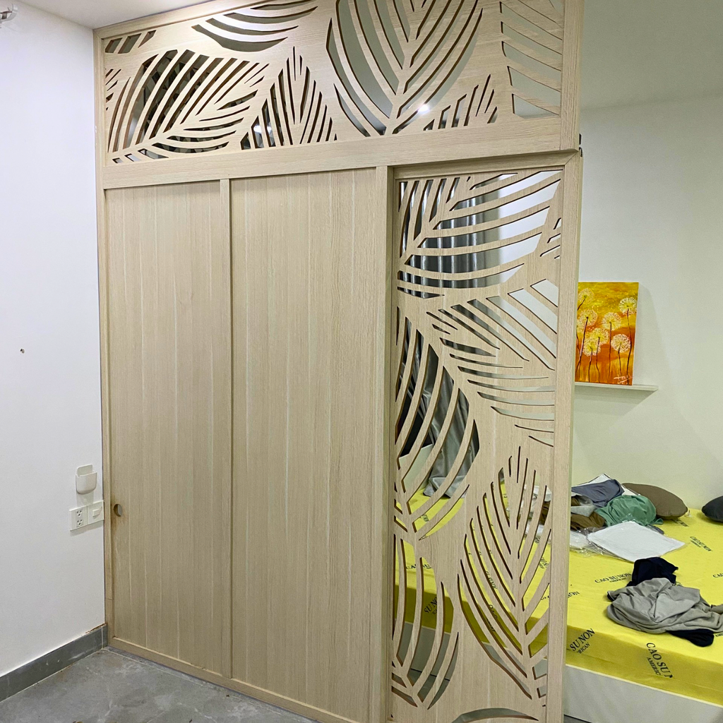 Vách ngăn cnc phòng khách và bếp PK94