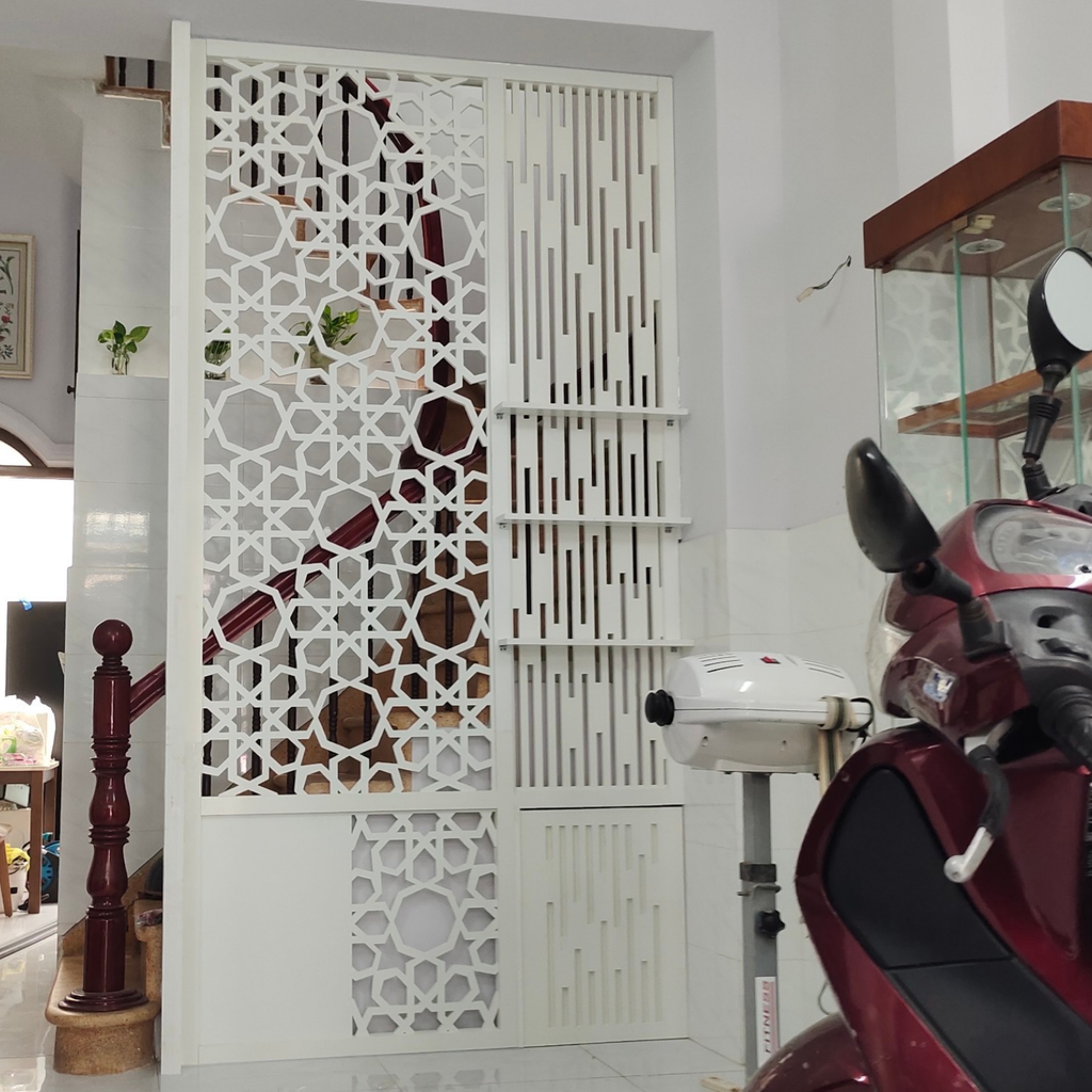 Mẫu vách ngăn phòng khách PK125