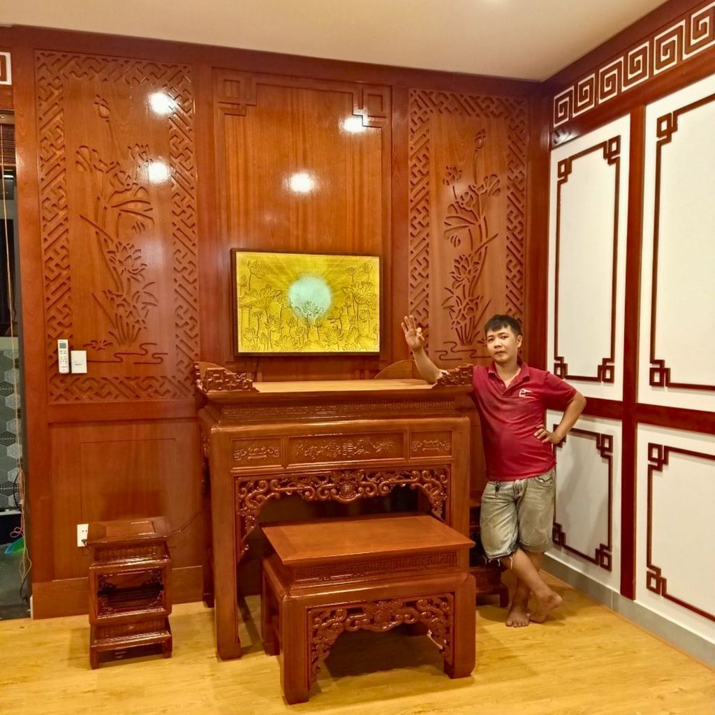 Vách bàn thờ PT158