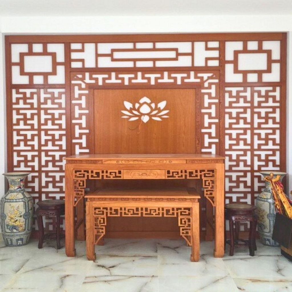CNC Vách ngăn phòng thờ PT174