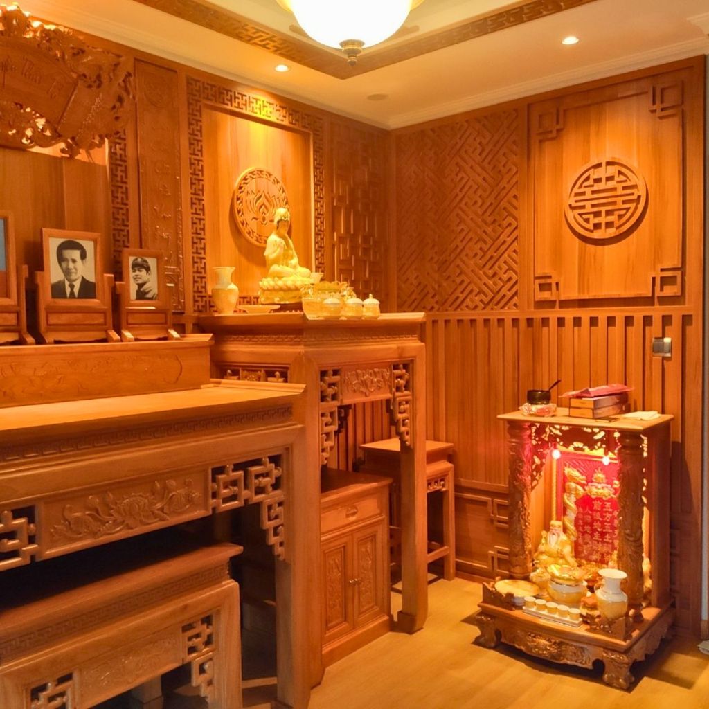 CNC Vách ngăn phòng thờ PT176