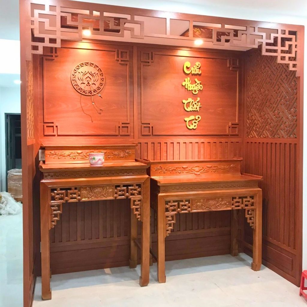 Vách ngăn phòng thờ PT153