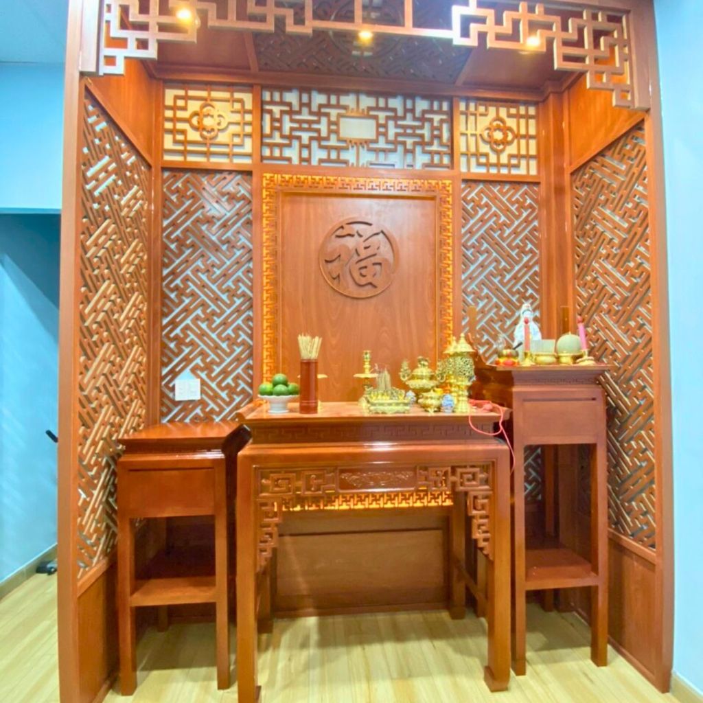 CNC Vách ngăn phòng thờ PT177