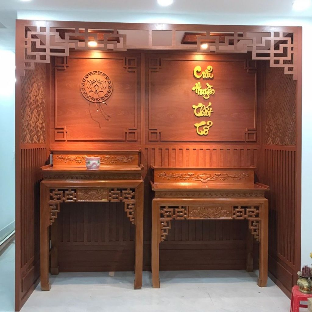 Vách ngăn phòng thờ PT153