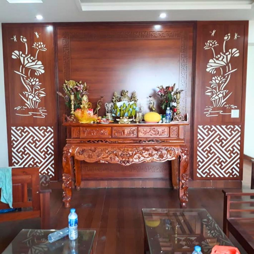 Vách ngăn phòng thờ PT185
